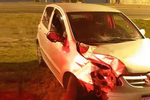 Motociclista fica em estado grave após acidente na Souza Naves