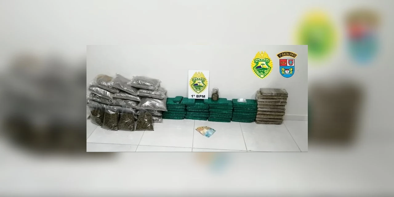 PM apreende murruga e quase 40 quilos de maconha em PG