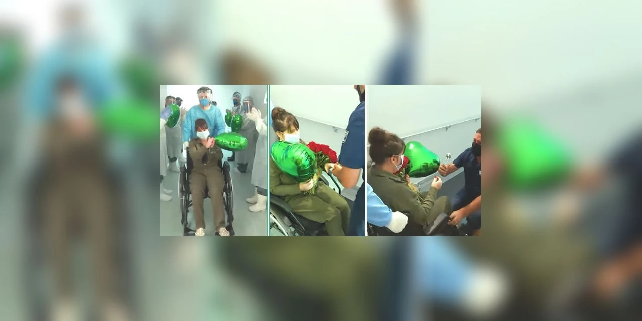 Vídeo emocionante! Mulher recebe homenagens, após ter alta de hospital em PG