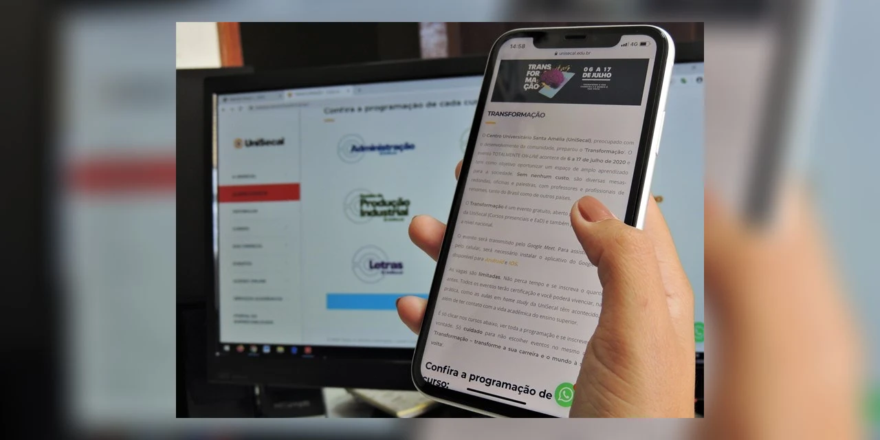 Com mais de 100 atividades gratuitas, UniSecal realiza ‘Transformação’ no início de julho