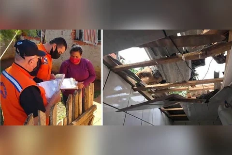 Defesa Civil auxilia famílias atingidas por temporal em Ponta Grossa