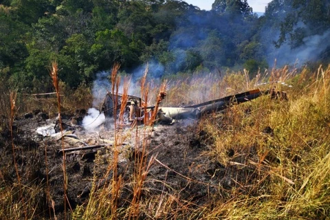 Policia civil apreende quase 100 quilos de cocaína após queda de helicóptero em Reserva