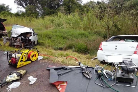 Colisão entre dois veiculos na BR-153 em Tibagi faz uma vitima fatal