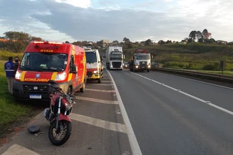 Motociclista sofre acidente grave em Ponta Grossa