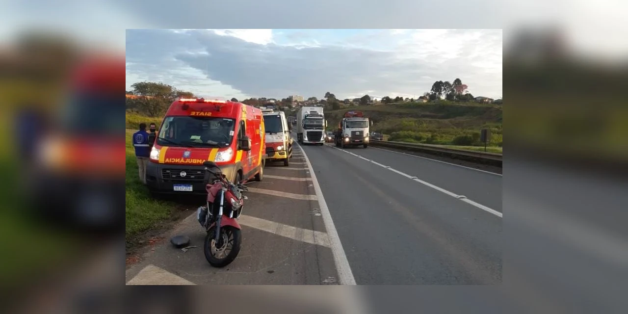Motociclista sofre acidente grave em Ponta Grossa