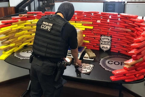 PCPR apreende 135 quilos de maconha dentro de residência em São José dos Pinhais