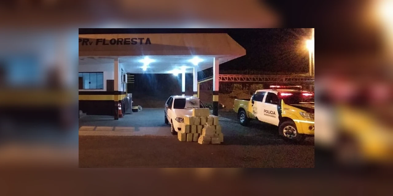 BPRv apreende R$ 1 milhão em maconha durante abordagem no Noroeste do estado