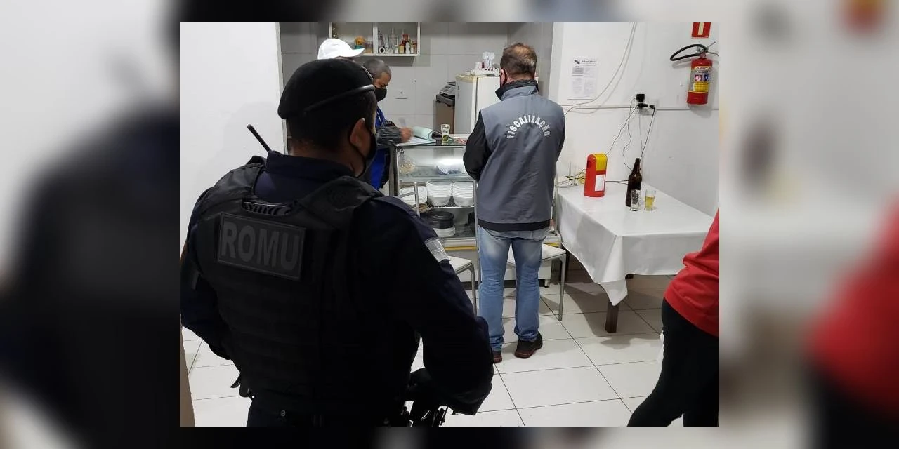  Fiscalização de combate ao covid-19 flagra 06 estabelecimentos abertos em PG