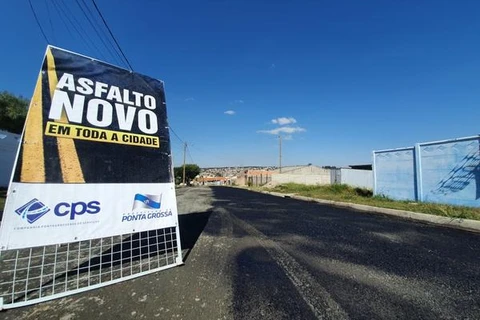 'Asfalto Cidadão' realiza pavimentação de trecho no Lagoa Dourada