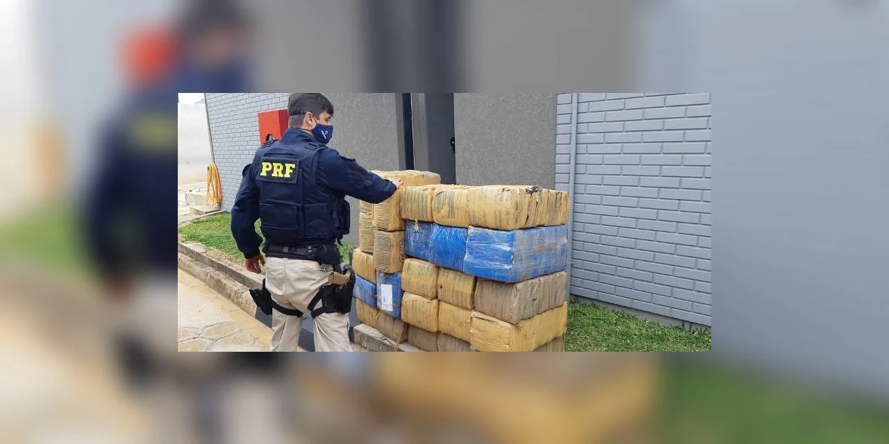 PRF apreende mais de meia tonelada de maconha, na BR-277