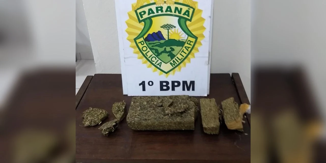 PM apreende quase 1 quilo de maconha em residencia abandonada