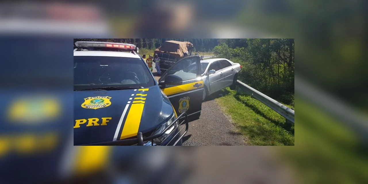 Veiculo caregado com 200 quilos de maconha sofre acidente, após perseguição policial em Tibagi; Veja video!