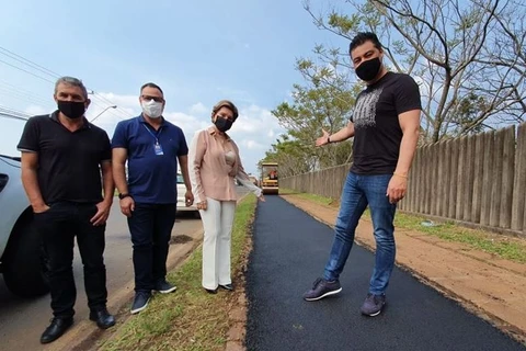 Prefeitura inicia obras da ciclofaixa do Itaiacoca