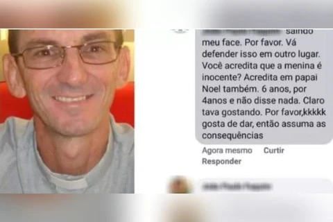 Padre diz que criança de 10 anos 'compactuou com o estupro'