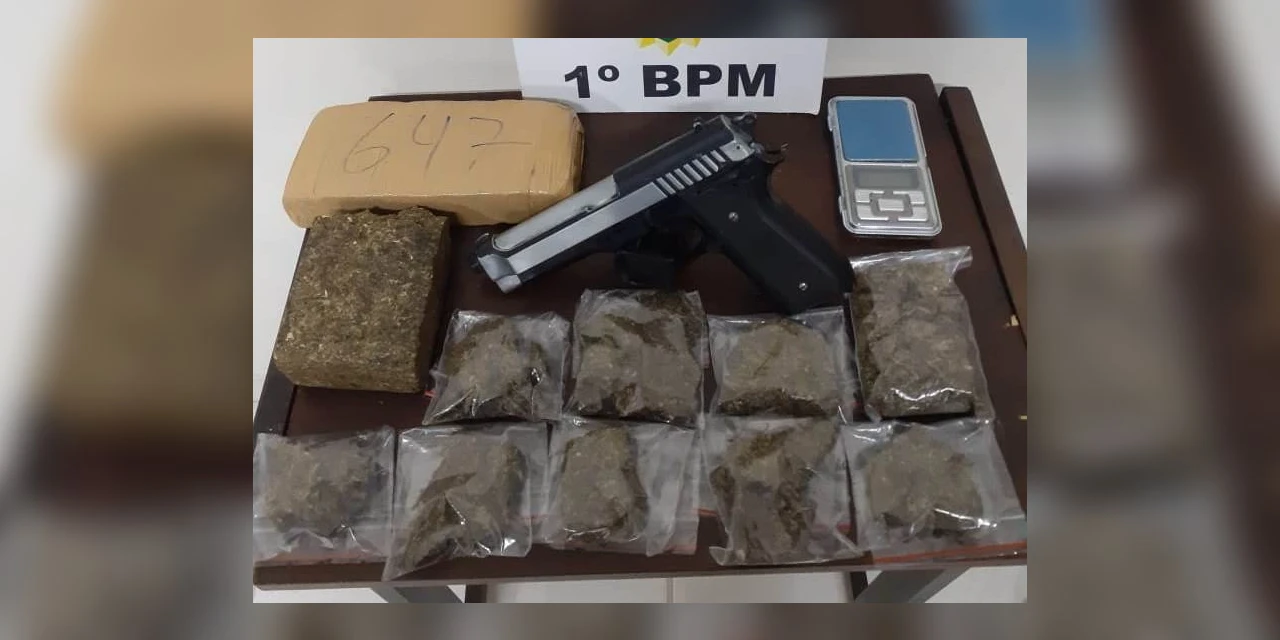 Rapaz é detido, após ser flagrado com mais de 1 quilo de drogas em PG