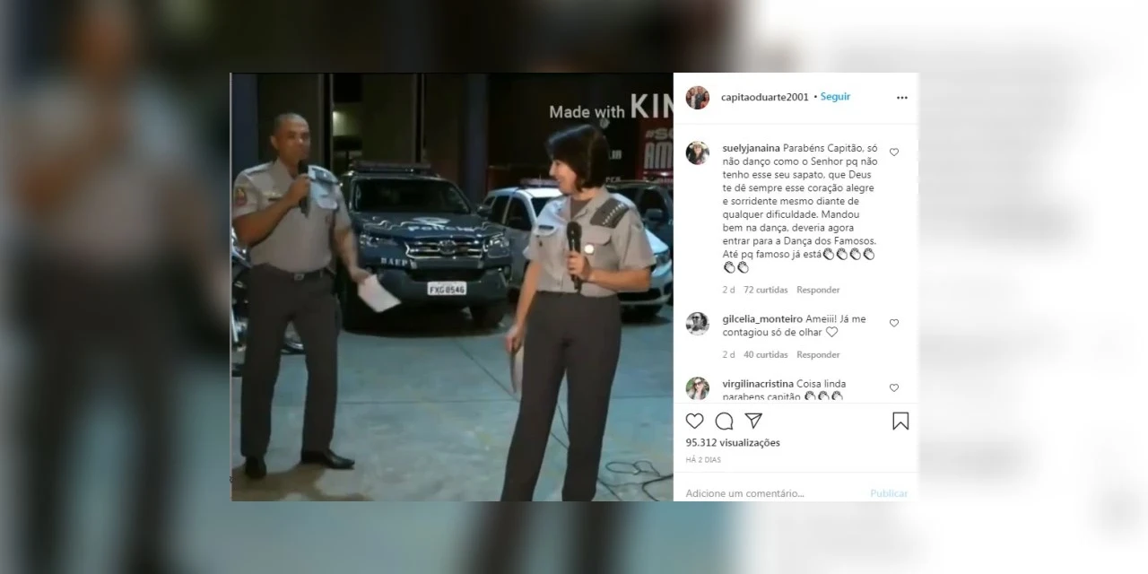 Capitão da PM faz dancinha e ajuda arrecadar mais de 14 toneladas de alimentos