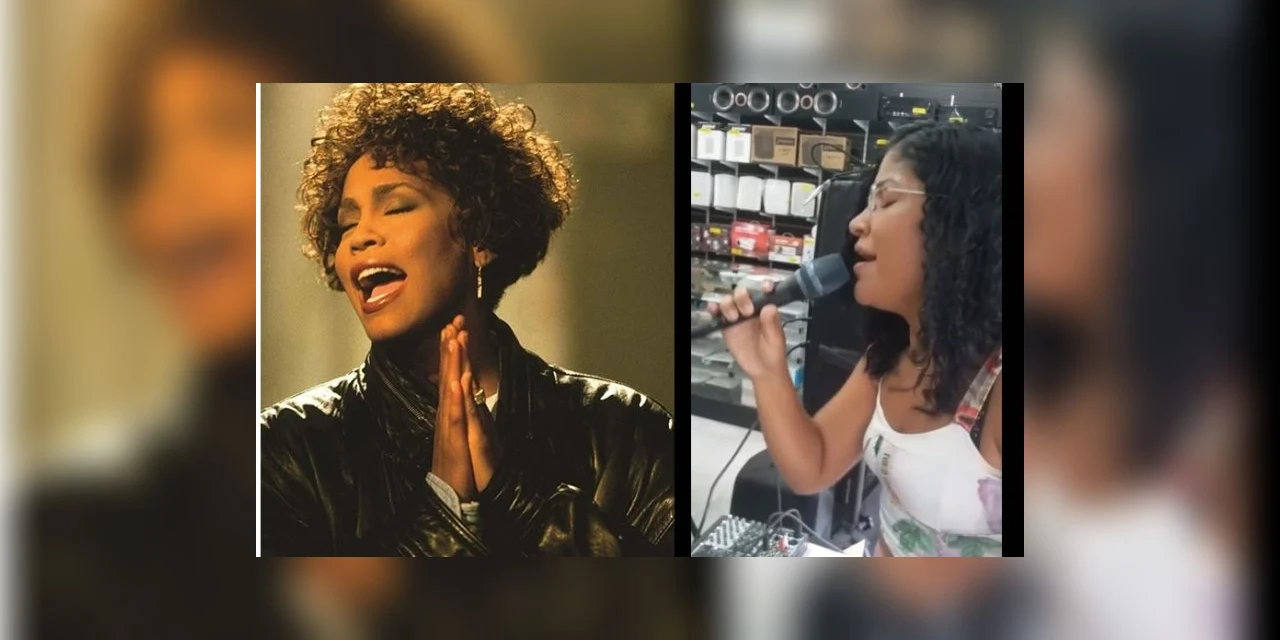 Jovem vai testar equipamento de som, solta voz e vídeo viraliza nas redes sociais