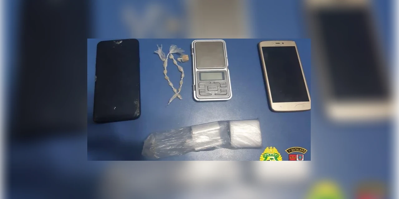 Policia fecha ponto de drogas e apreende rapaz em Piraí do Sul