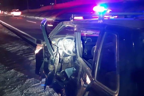 Motorista alcoolizado é detido depois de se envolver em acidente no viaduto Santa Maria