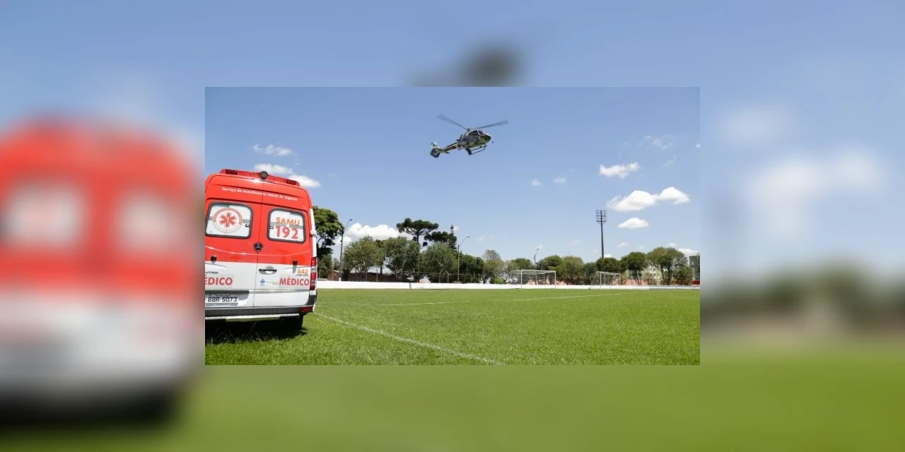 Resgate aéreo atende banhista que bateu a cabeça em balneário de Palmeira