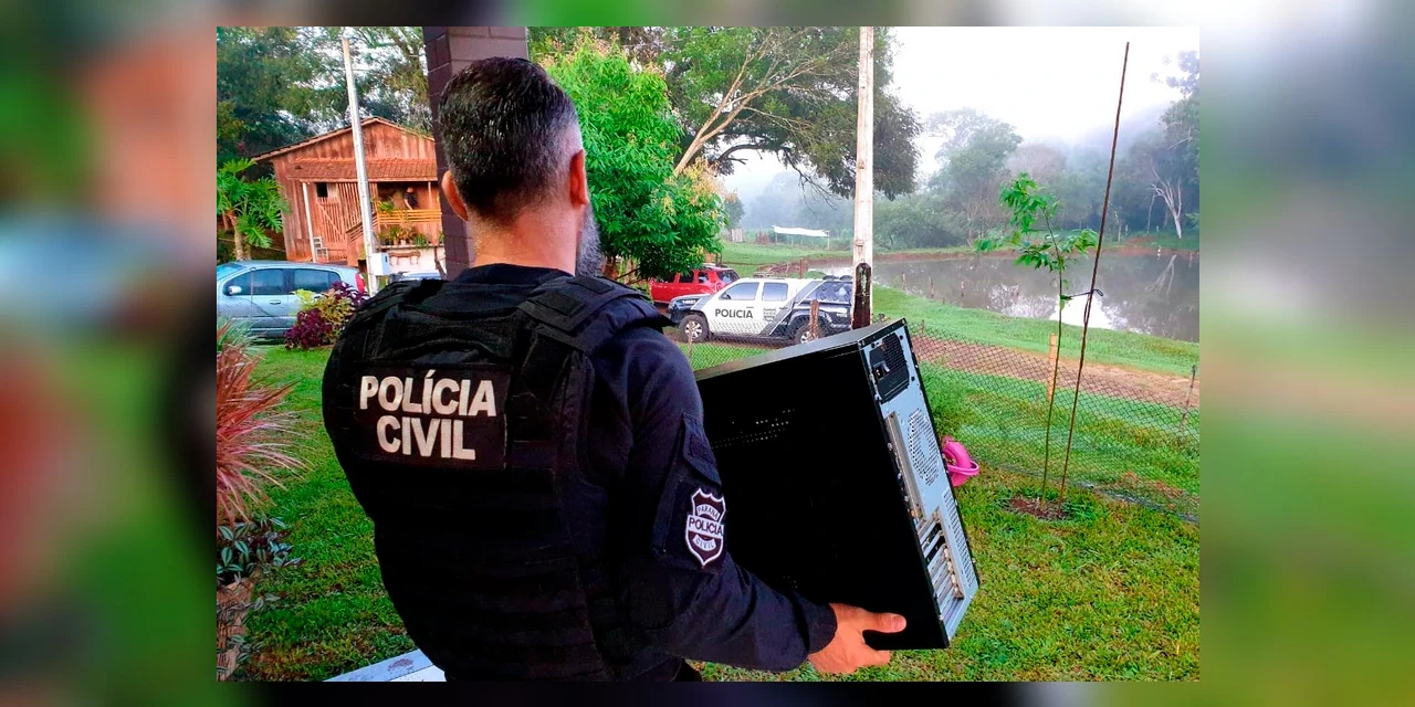 Polícia civil realiza operação de combate a pornografia infantil em PG e outras cidades do Paraná