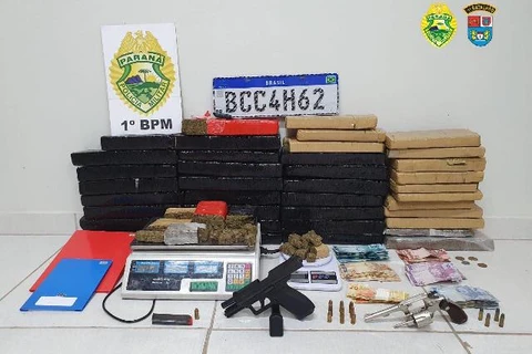 Choque apreende casal com mais de 33 quilos de maconha na Nova Rússia