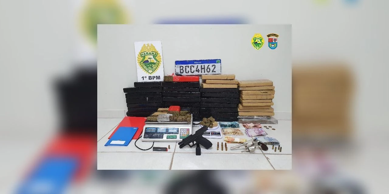 Choque apreende casal com mais de 33 quilos de maconha na Nova Rússia