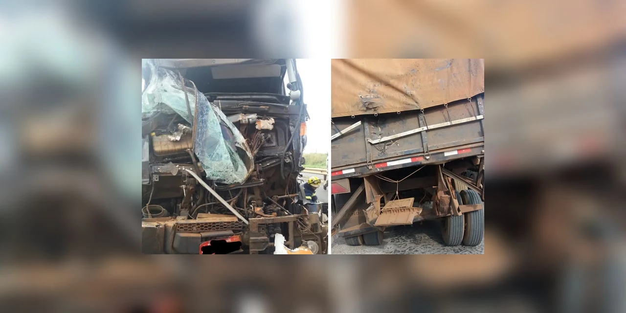 Colisão traseira na BR-376 deixa uma vitima em estado grave