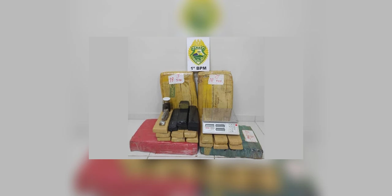 Choque da PM apreende  80 quilos de maconha em Ponta Grossa