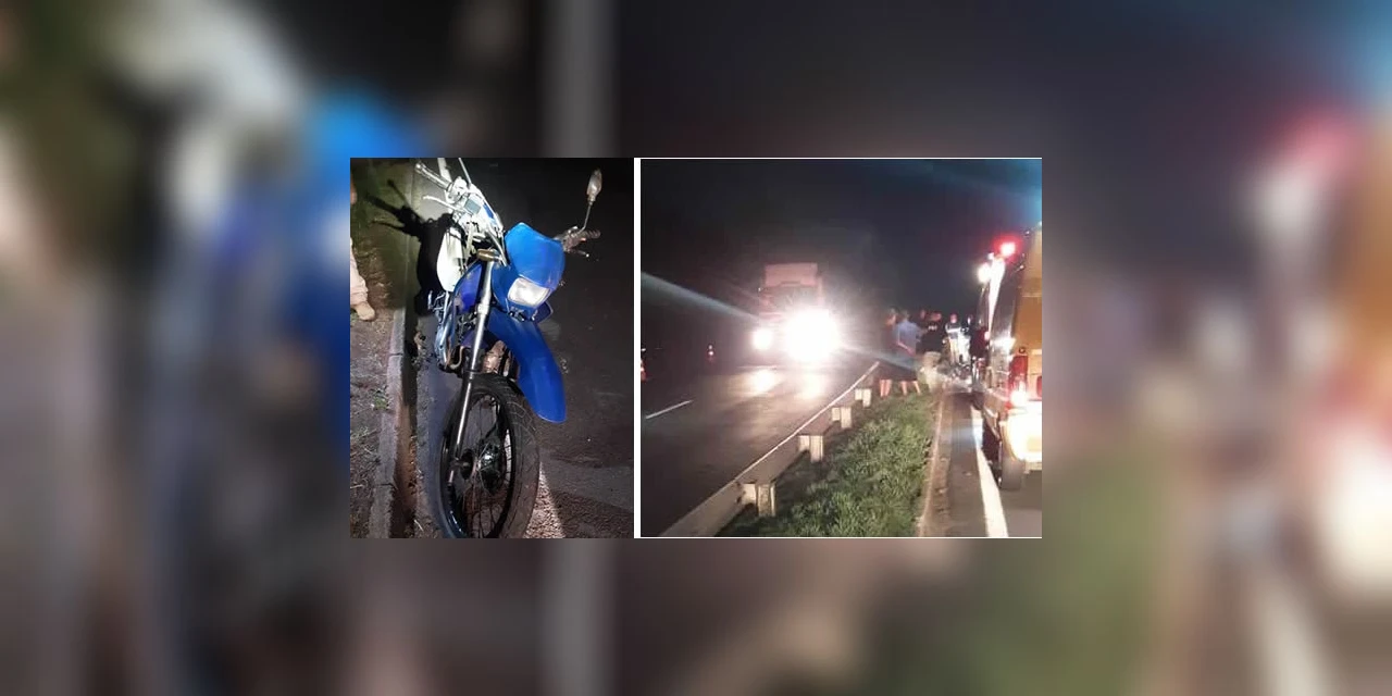 Condutor morre ao cair de motocicleta em rodovia de PG