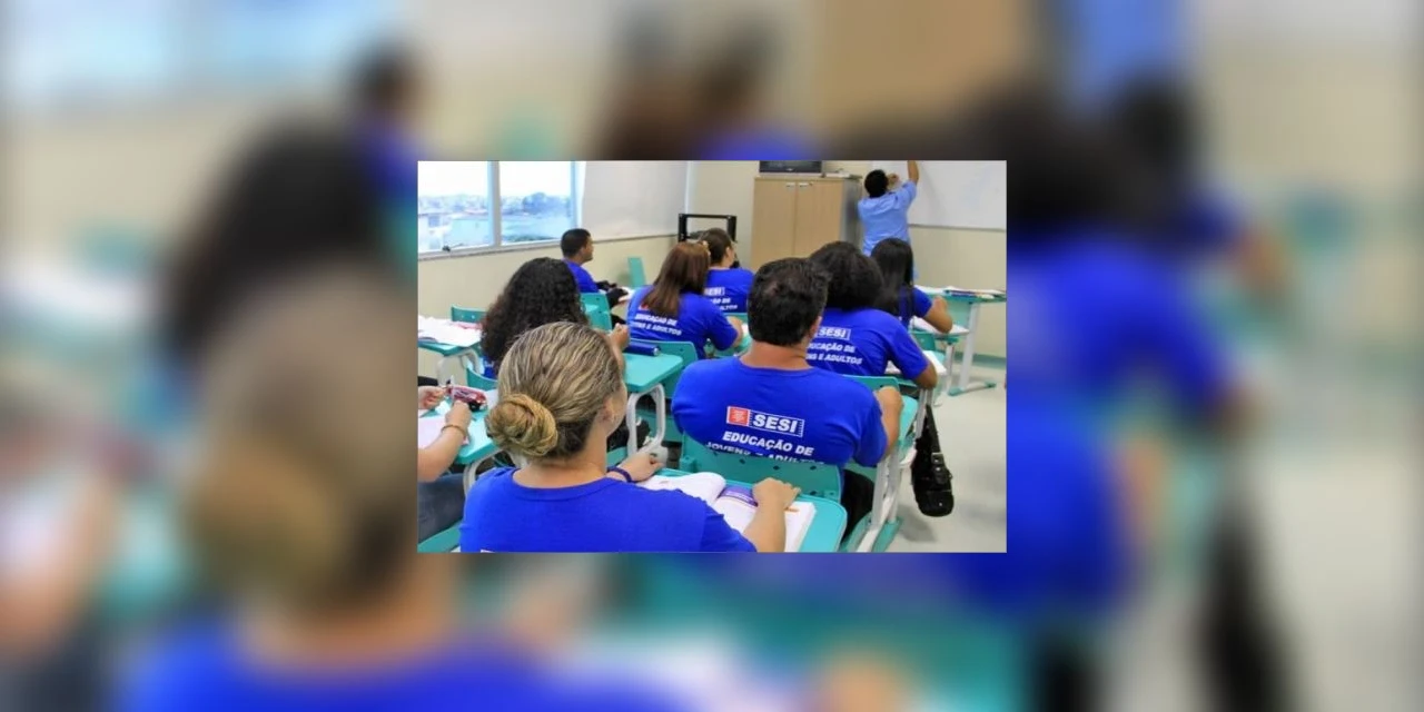 Sesi abre vagas gratuitas para EJA  ensino médio e fundamental