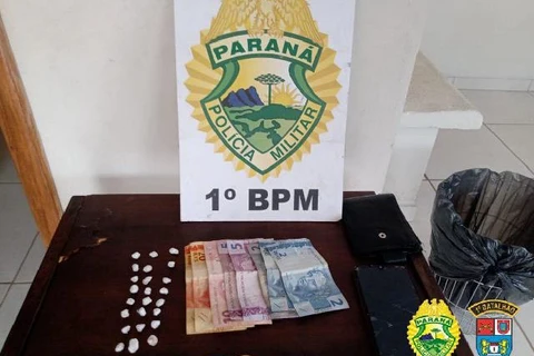 Mais de 20 pedras de crack são apreendidas no centro de PG