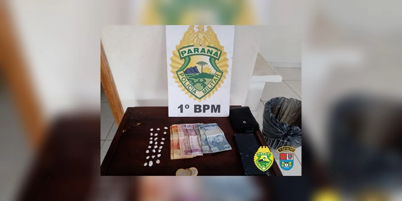 Mais de 20 pedras de crack são apreendidas no centro de PG