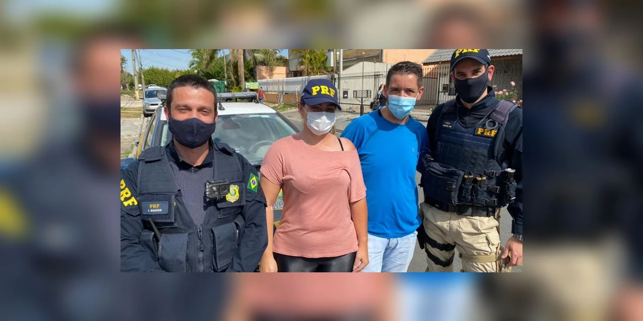 PRF reencontra motorista de aplicativo que foi assaltada no Paraná