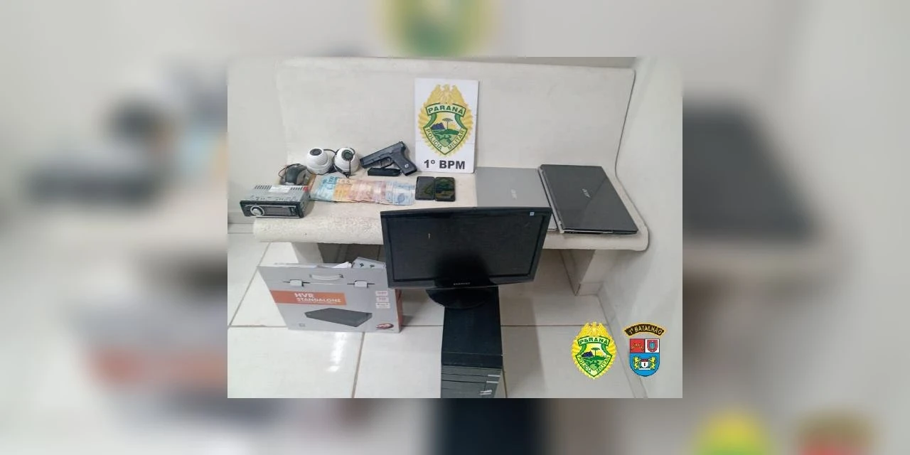 Dupla armada rende  funcionário para roubar, mas acaba presa em PG