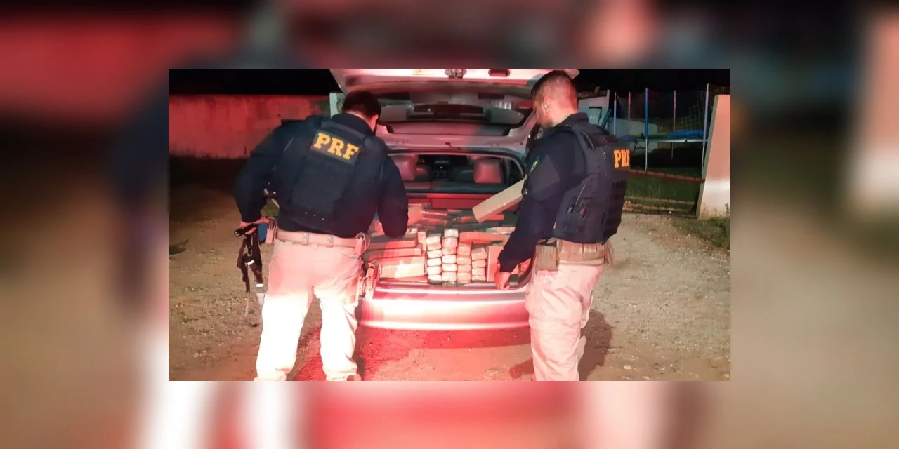 Perseguição policial termina com apreensão de quase 400 quilos de maconha em Campo Largo