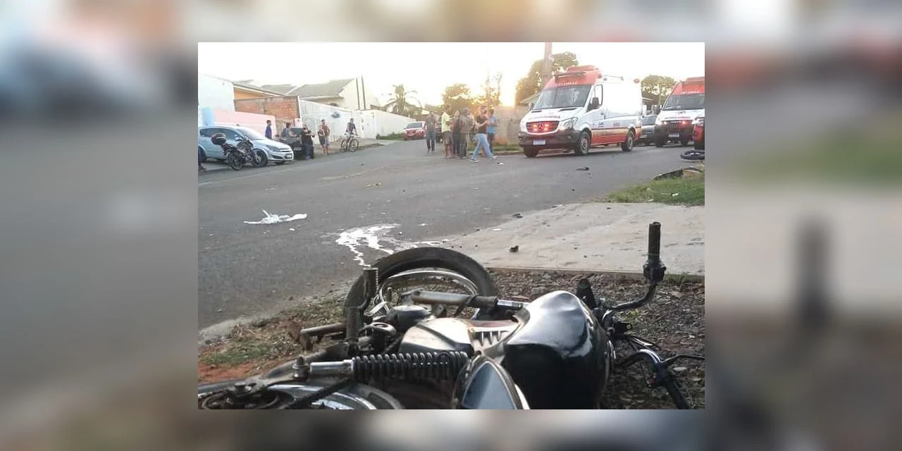 Duas motos se chocam e acidente deixa um morto e feridos, em PG