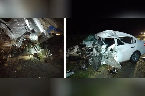 Colisão frontal deixa vítima fatal em Palmeira