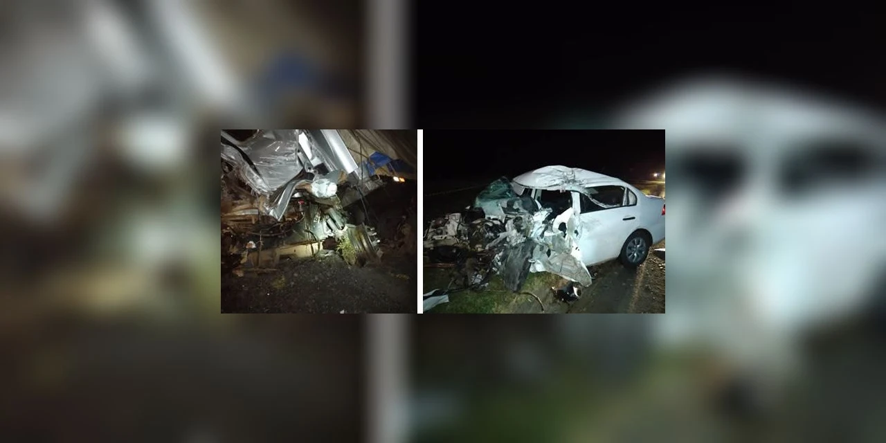 Colisão frontal deixa vítima fatal em Palmeira