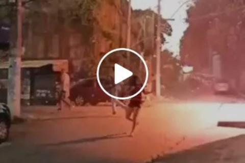 Menina escapa por pouco de ser atingida por raio; Assista!