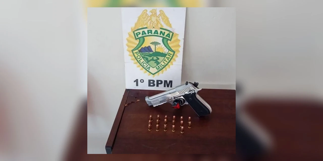 Homem armado com pistola é detido durante abordagem policial