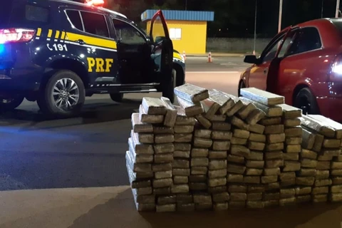 Ações da PRF termina com apreensão de mais de 200 Kg de drogas no Paraná