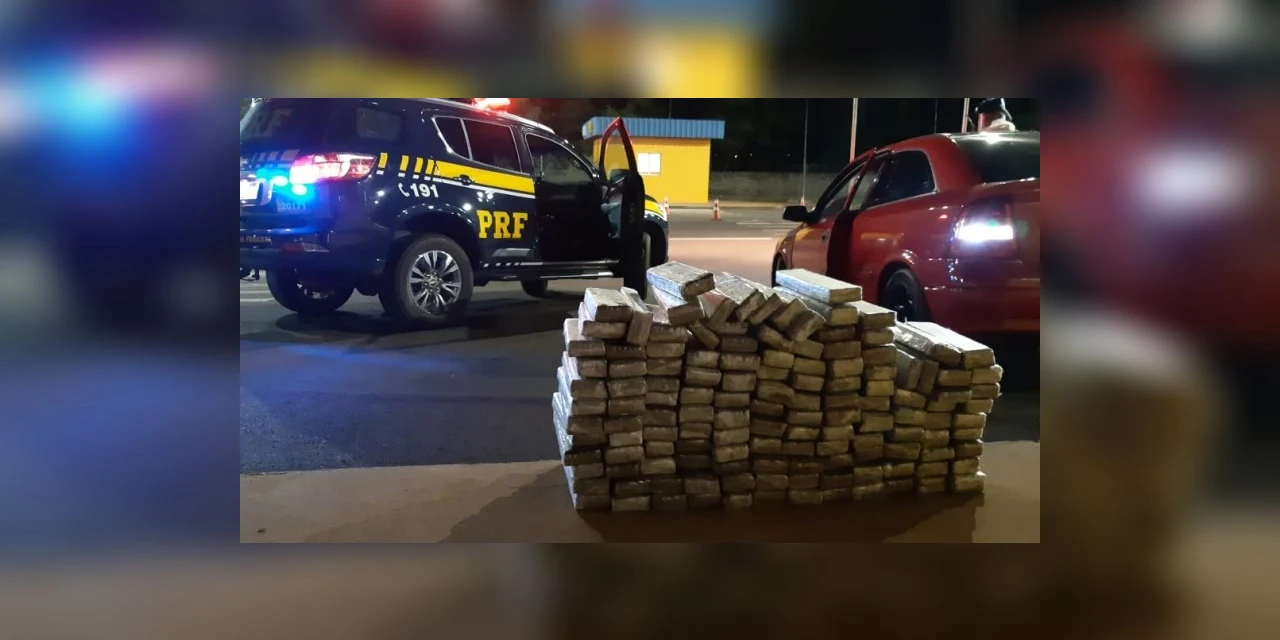 Ações da PRF termina com apreensão de mais de 200 Kg de drogas no Paraná