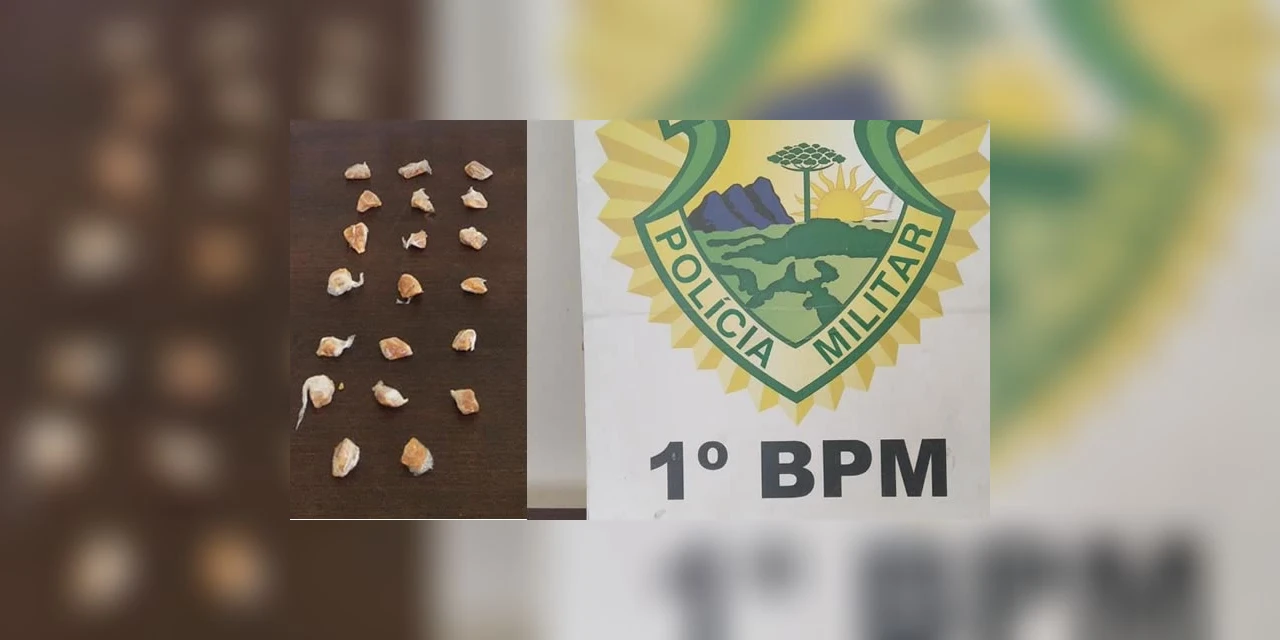 Rapaz investe contra policiais e é descoberto com crack em PG