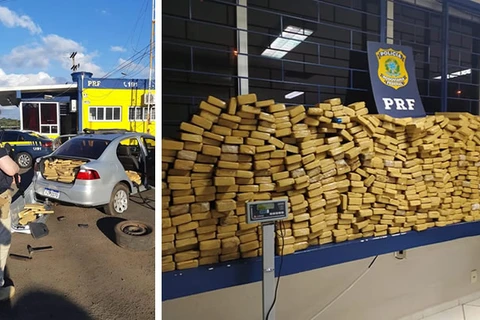 PRF apreende mais de meia tonelada de maconha em Guarapuava