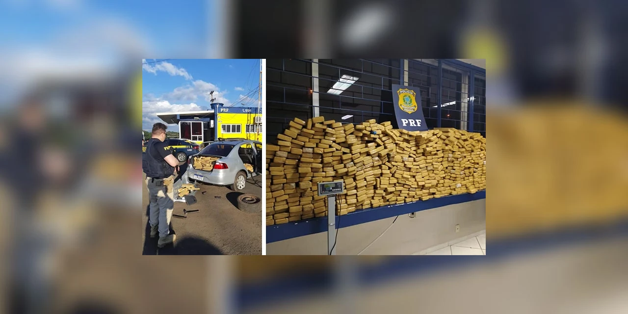 PRF apreende mais de meia tonelada de maconha em Guarapuava