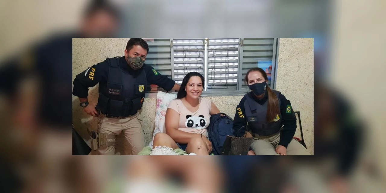 PM baleada em confronto com bandidos recebe visita de amigos da PRF