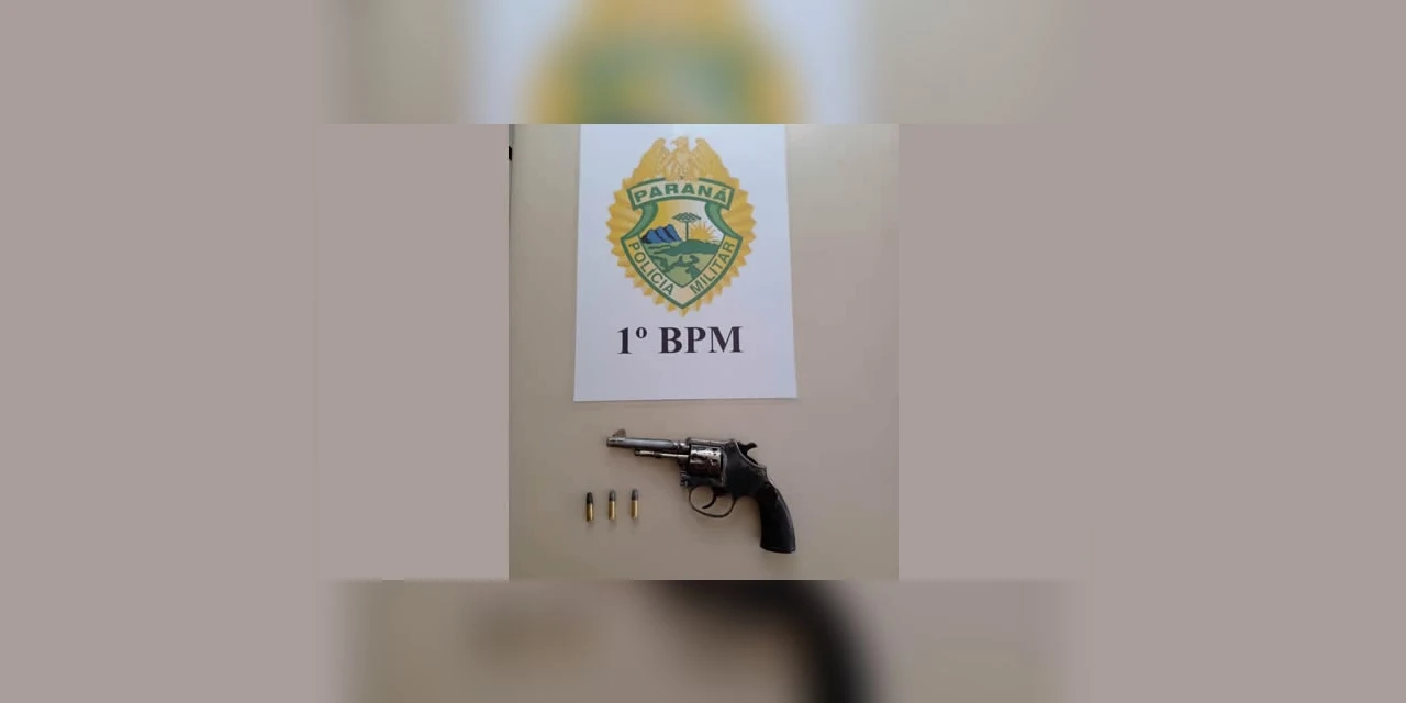 Polícia prende suspeito de efetuar disparo de arma de fogo na rua