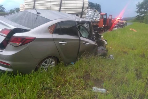 PRF atende acidente com cinco vítimas, em Tibagi