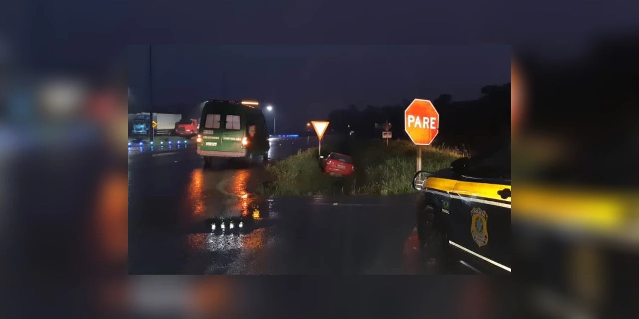 Motorista dirigindo embriagado causa acidente e vai preso, em Irati